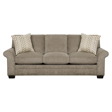 Sofa with Rounded Arms